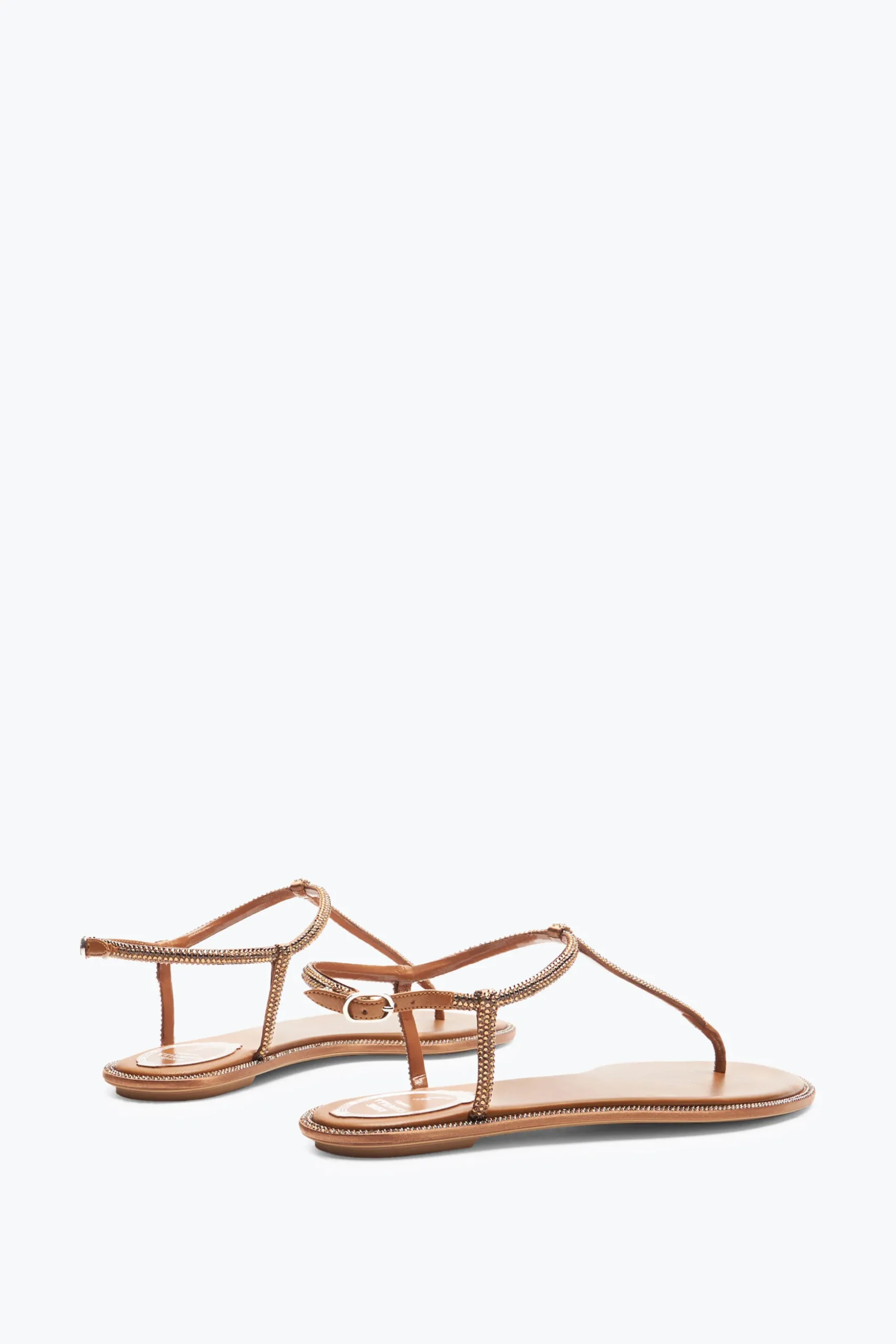 Sandale Diana Cognac avec cristaux 10