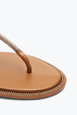 Sandale Diana Cognac avec cristaux 10