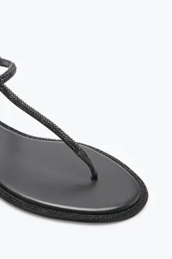 Sandale Diana Noire Avec Cristaux 10
