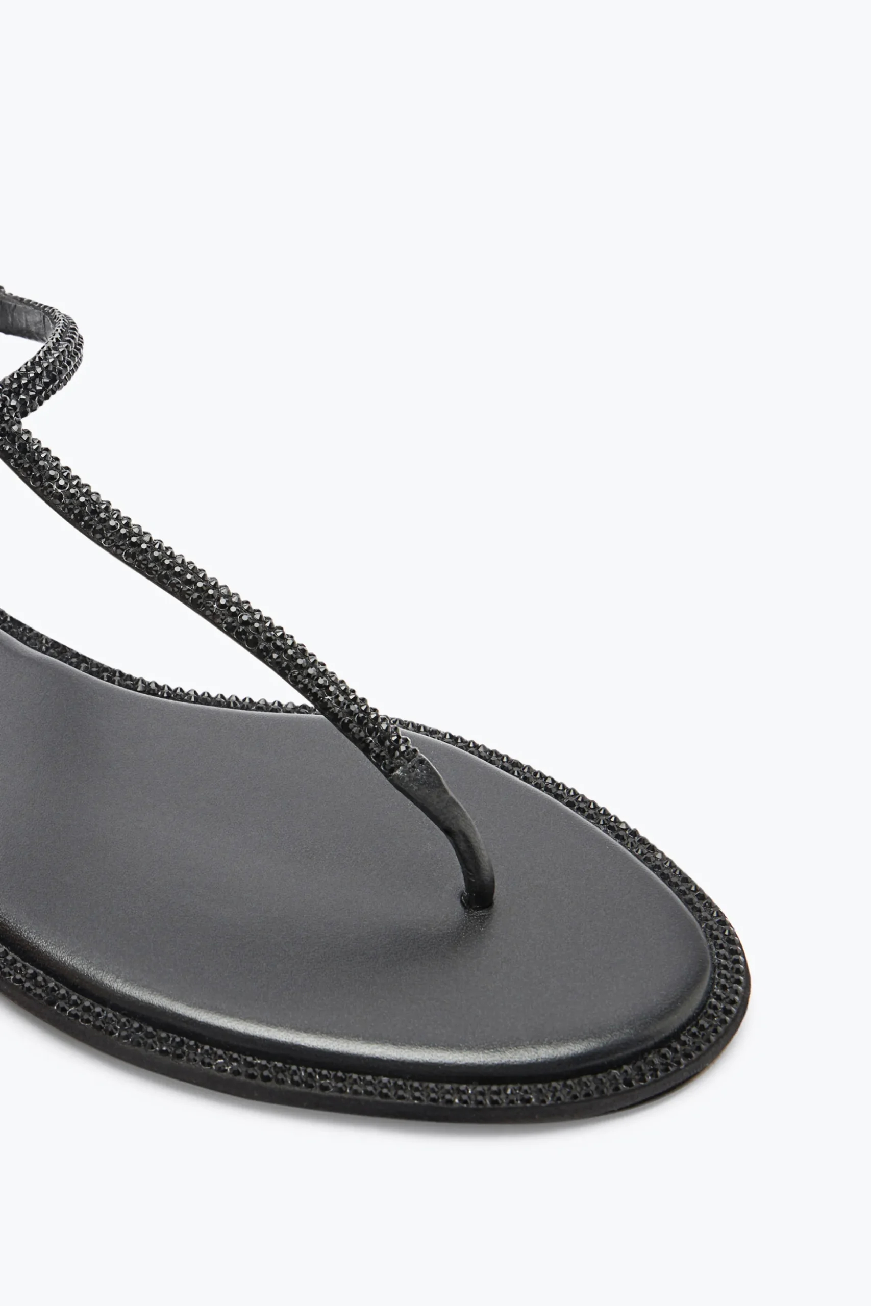 Sandale Diana Noire Avec Cristaux 10
