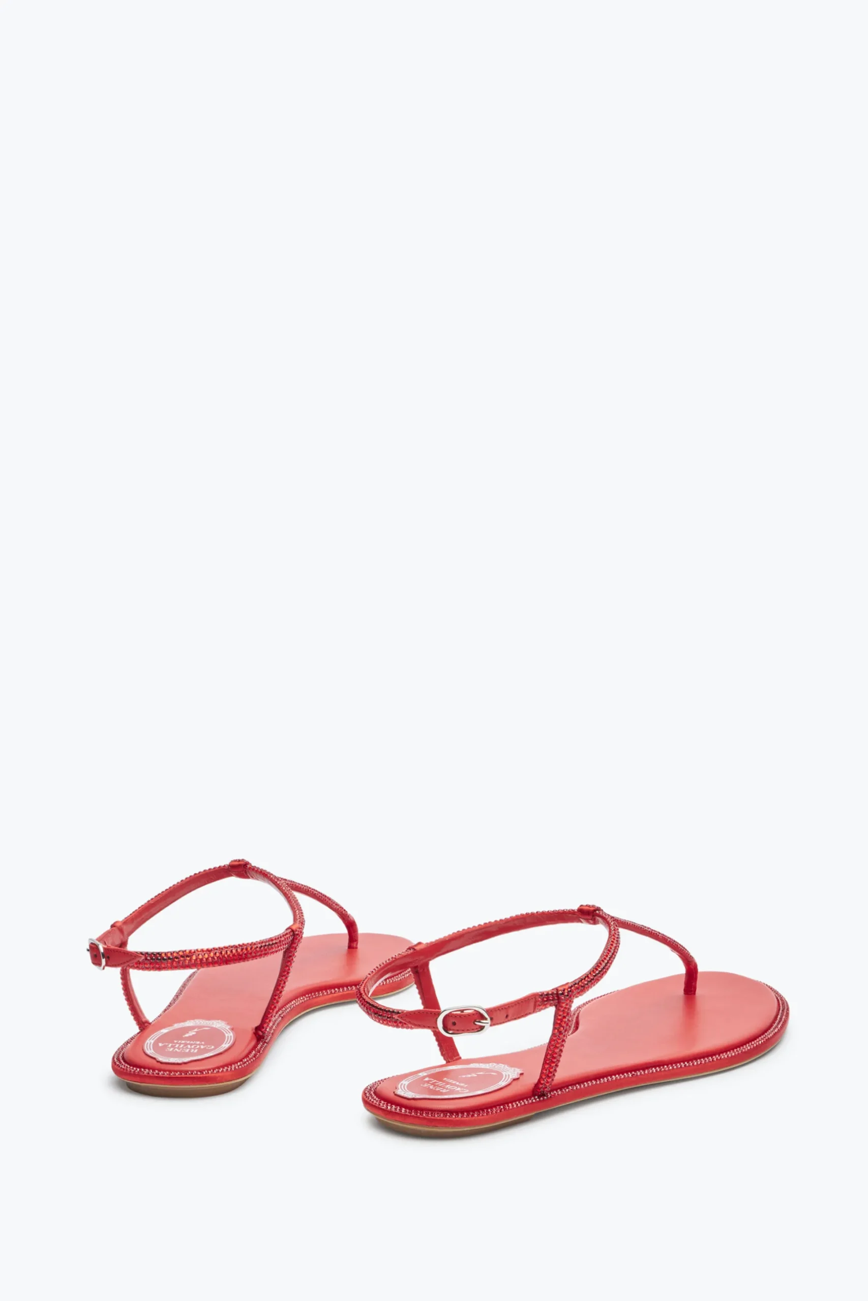 Sandale Diana Rouge Avec Cristaux 10