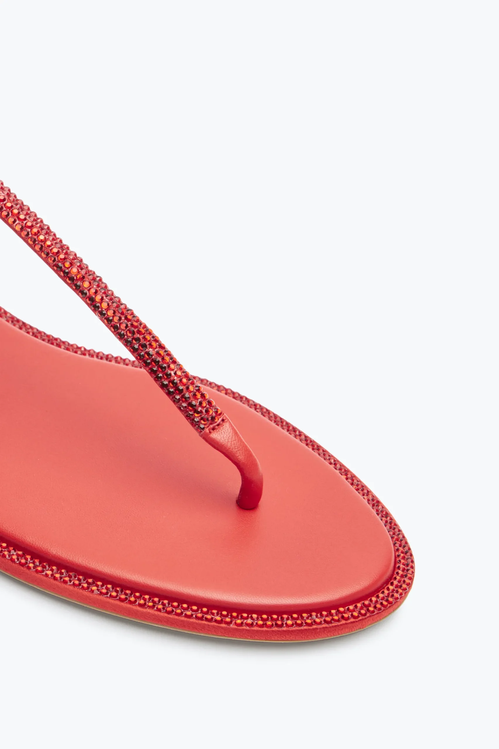 Sandale Diana Rouge Avec Cristaux 10