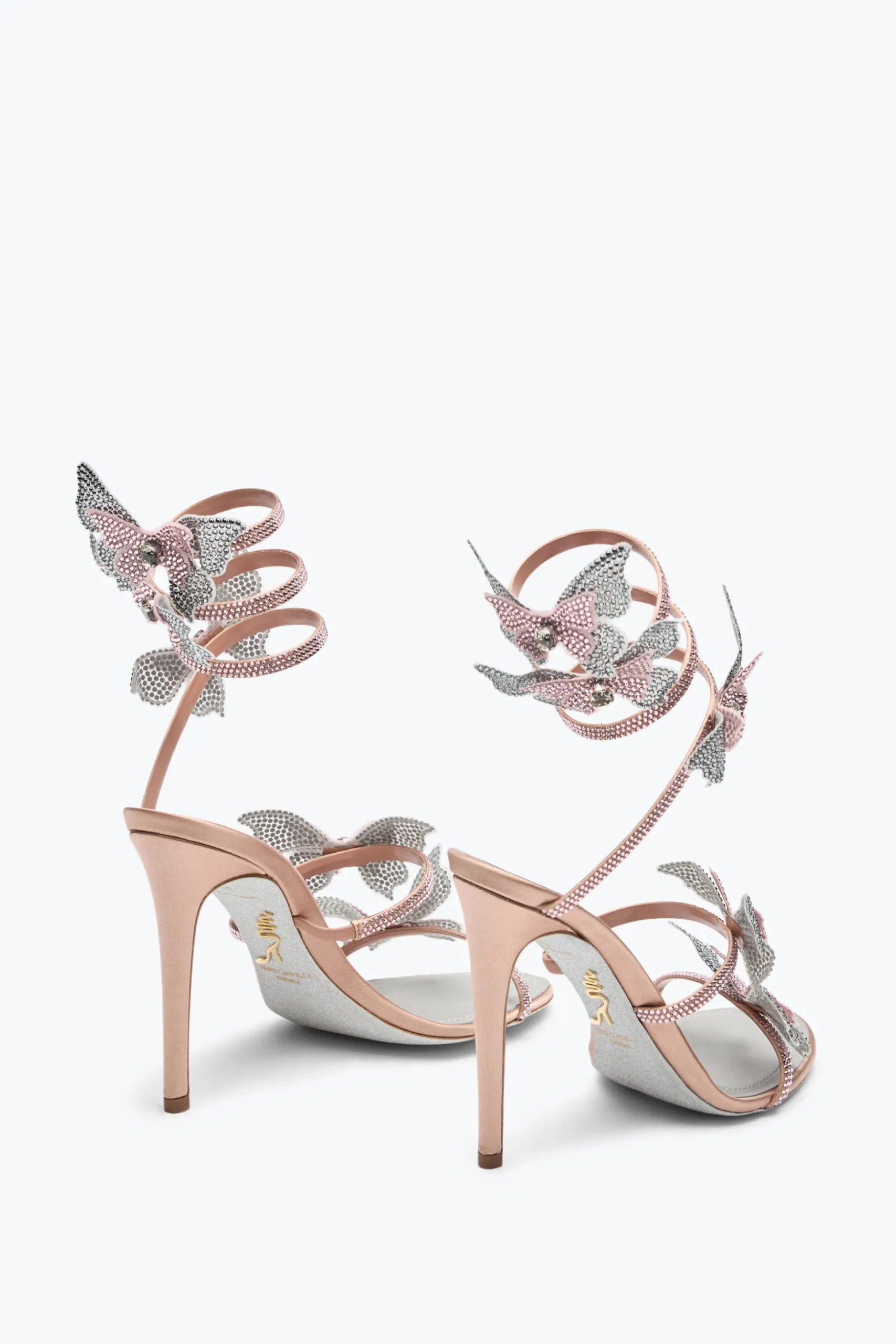 SANDALE FAIRY ROSE ET ARGENT 105