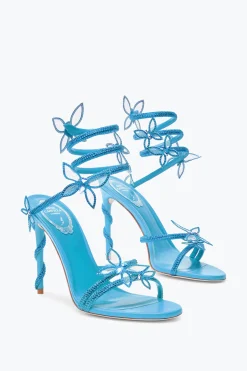 Sandale Margot turquoise avec papillons 105