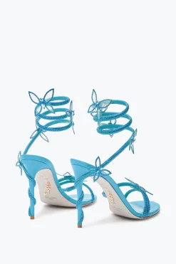 Sandale Margot turquoise avec papillons 105