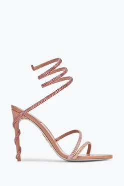 Sandale Margot Vieux Rose Avec Cristaux 105