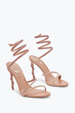 Sandale Margot Vieux Rose Avec Cristaux 105