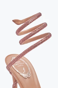 Sandale Margot Vieux Rose Avec Cristaux 105