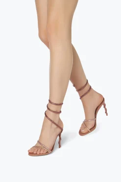 Sandale Margot Vieux Rose Avec Cristaux 105