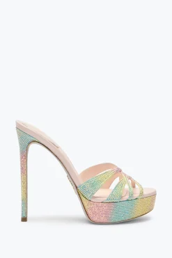 SANDALE MULE À PLATEAU DANIA MULTICOLORE 130