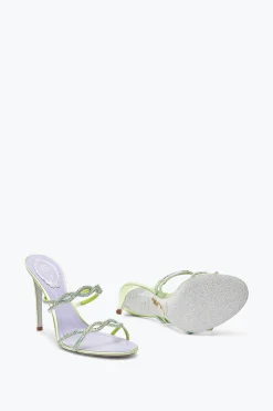 SANDALE MULE BRAID CITRON VERT 105