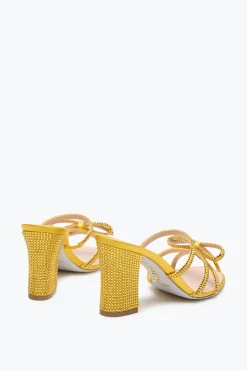SANDALE MULE NICOLE JAUNE 80