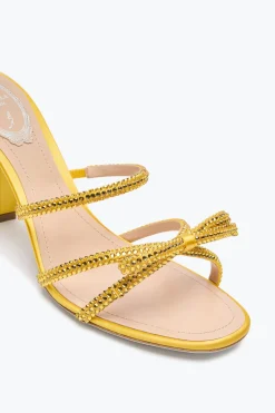 SANDALE MULE NICOLE JAUNE 80