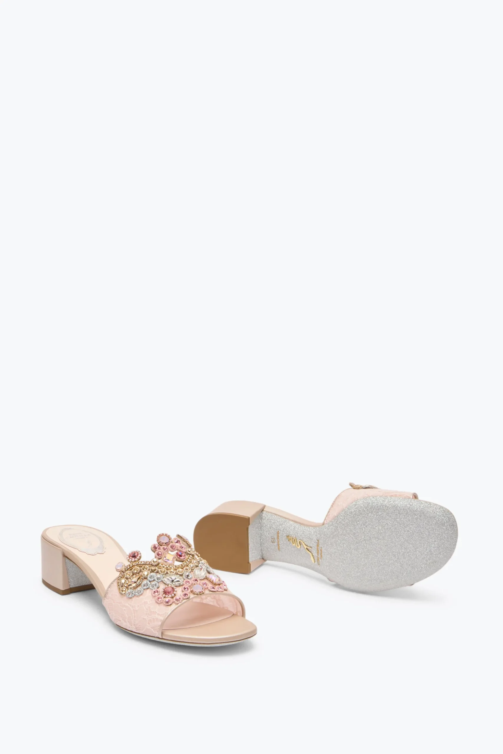 SANDALE MULE VENEZIANA ROSE POUDRÉ 40