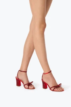 SANDALE NICOLE ROUGE 80