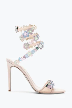 Sandale Roxanne avec fleurs multicolores 105