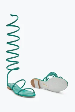 Sandale Supercleo Vert Émeraude Avec Cristaux 10