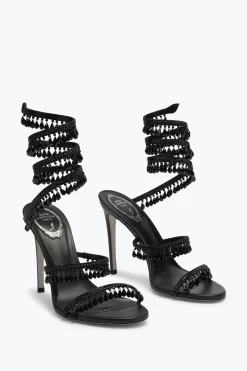 Sandales À Talons Aiguilles Noires Chandelier