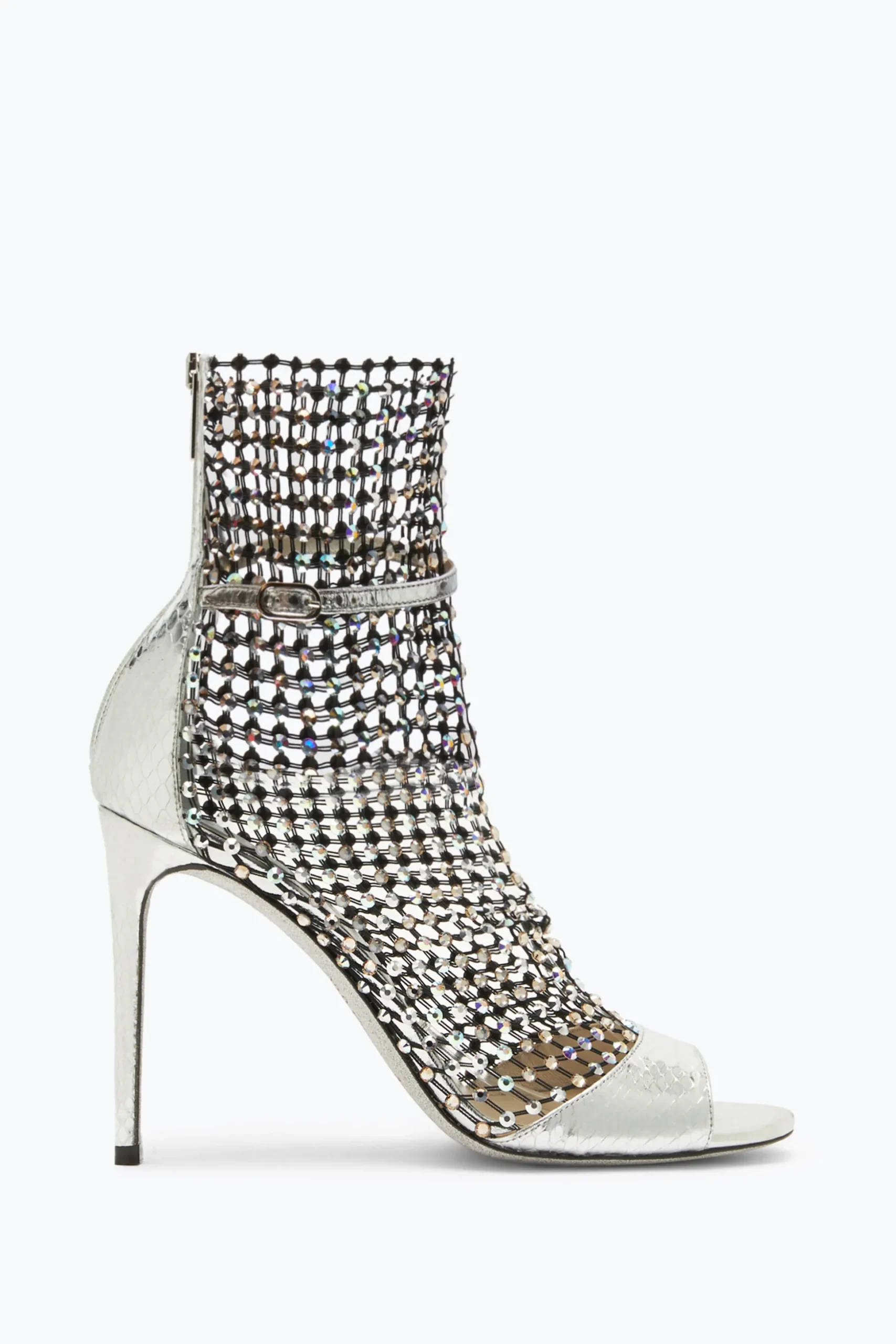Sandales Avec Talons À Aiguilles Argent Galaxia