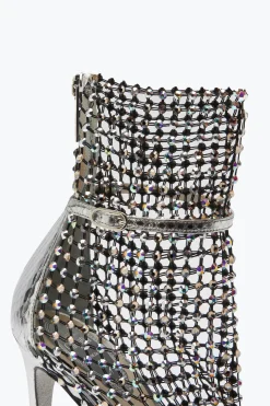 Sandales Avec Talons À Aiguilles Argent Galaxia