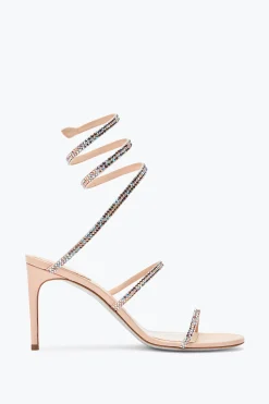 Sandales Hautes En Satin Cleo