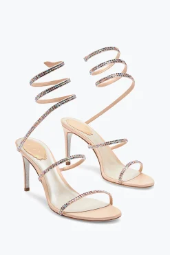 Sandales Hautes En Satin Cleo