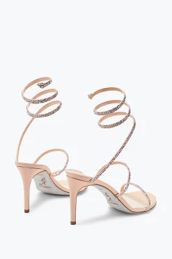 Sandales Hautes En Satin Cleo