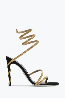 Sandales-bijou Margot Snake noires 105