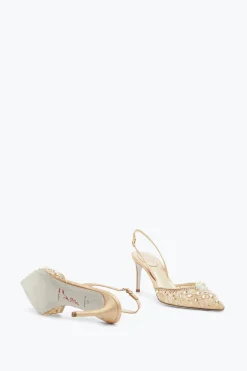 Slingback Avec Pierres Précieuses Cinderella 75