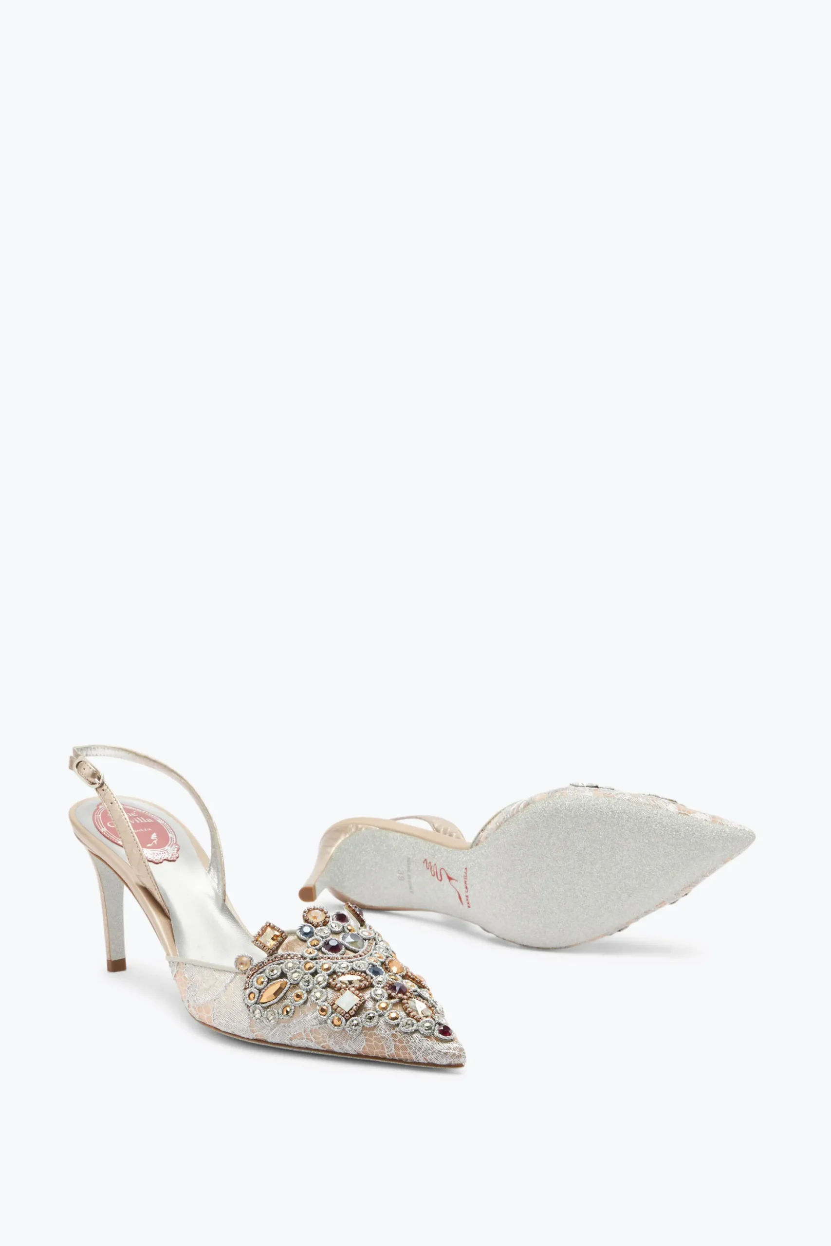 Slingback Bijou En Dentelle Veneziana 75
