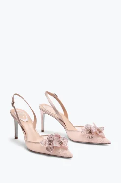 Slingback Floriane rose poudré 80