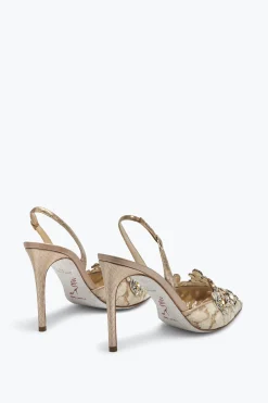 Slingbacks Décorés Doré Veneziana