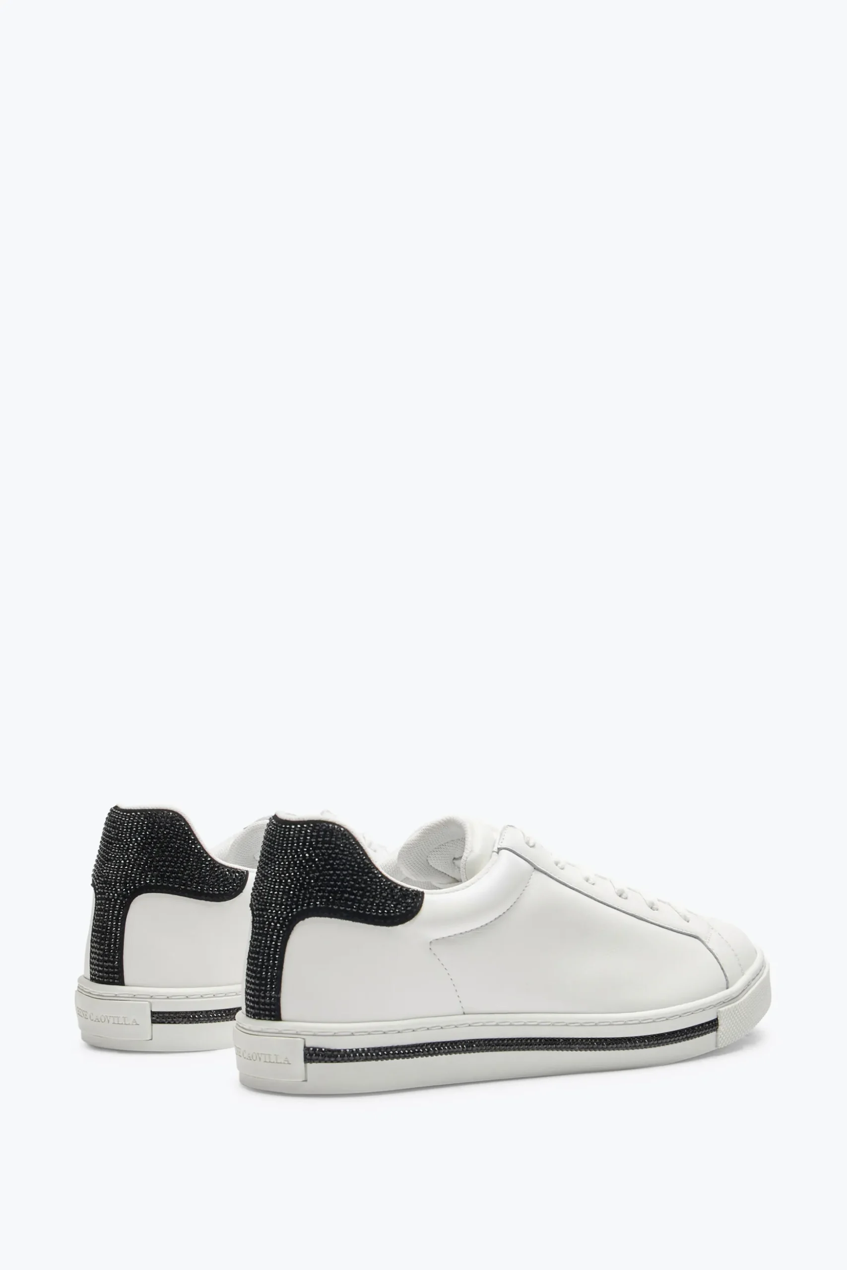 Sneaker Xtra blanc et noir avec cristaux 15