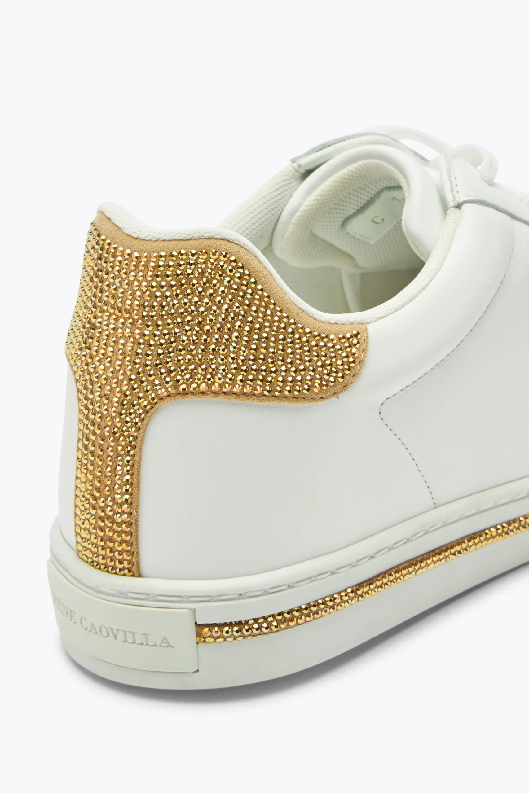 Sneaker Xtra Blanc-Or Avec Cristaux 15