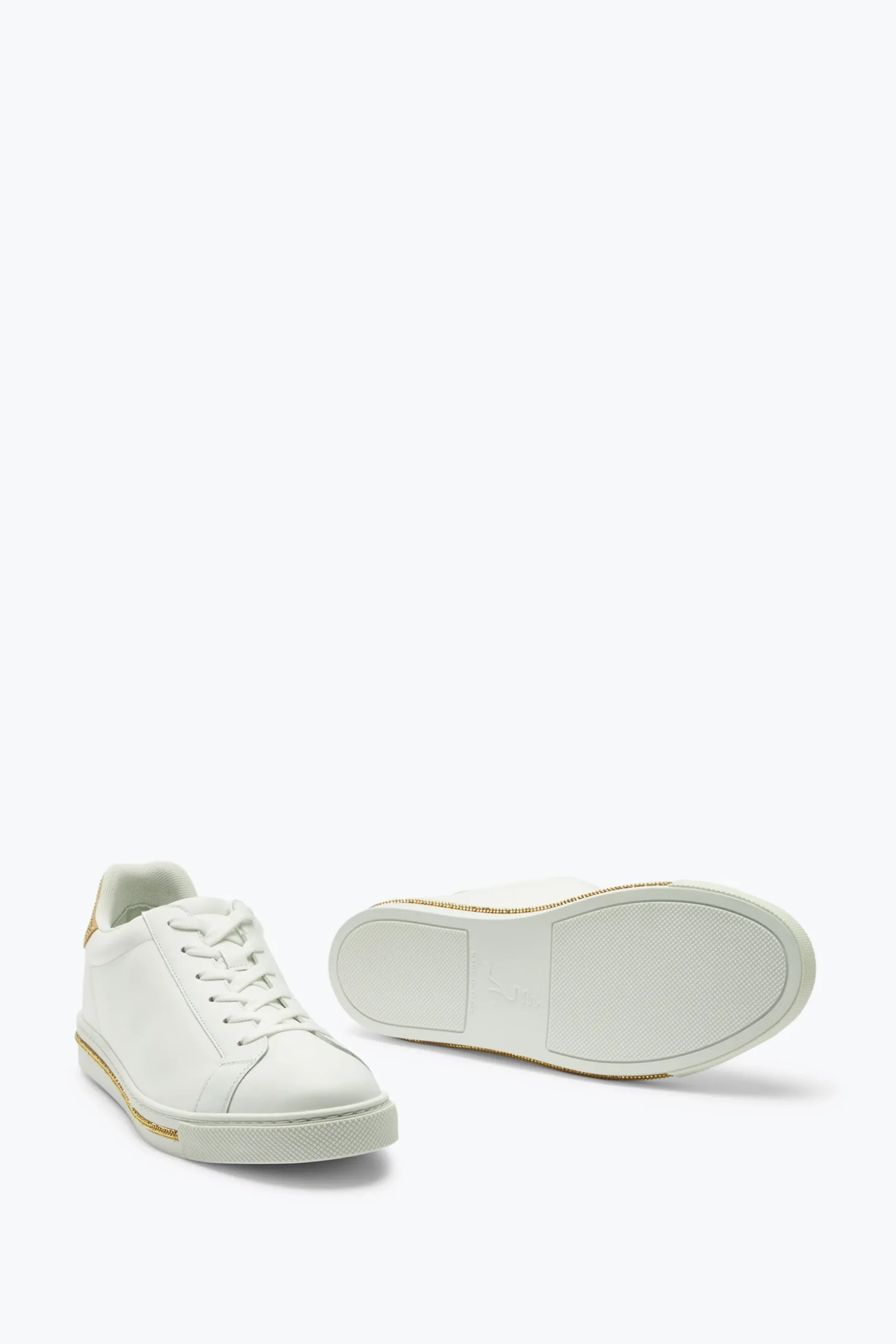 Sneaker Xtra Blanc-Or Avec Cristaux 15