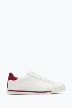 Sneaker Xtra Blanc-Rouge Avec Cristaux 15